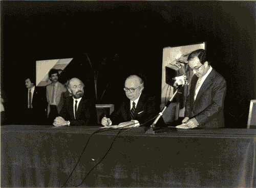 Image for XVI Triennale - Secondo ciclo - Cerimoniale - Inaugurazione - Giovanni Spadolini - Giampaolo Fabris - Carlo Tognoli