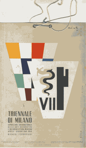 Image for Cartello promozionale per mezzi pubblici dell'Esposizione con disegno di Enrico Ciuti