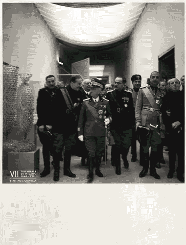 Image for VII Triennale - Inaugurazione - Visita del re d'Italia, Vittorio Emanuele III di Savoia - Carlo Alberto Felice - Giuseppe Bianchini - Giuseppe Bottai