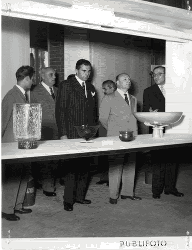 Image for X Triennale - Visita del Presidente del Consiglio dei Ministri, on. Mario Scelba - Ivan Matteo Lombardo - Carlo De Carli