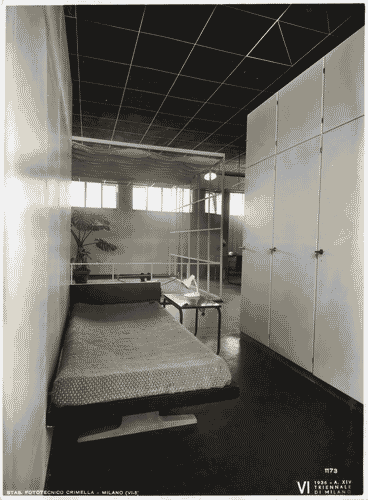 Image for VI Triennale - Padiglione nel parco Sempione. Mostra dell'abitazione - Alloggio n. 2: tipo di alloggio per quattro persone - Camera da letto