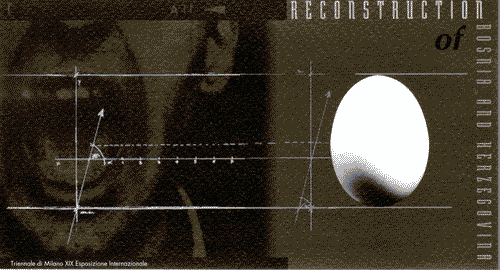 Image for Volantino con invito all'inaugurazione della mostra Reconstruction of Bosnia and Herzegovina