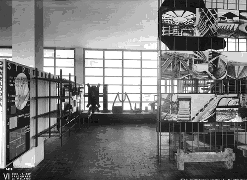 Image for VI Triennale - Padiglione nel parco Sempione. Sistemi costruttivi e materiali edilizi - Sezione delle ossature portanti