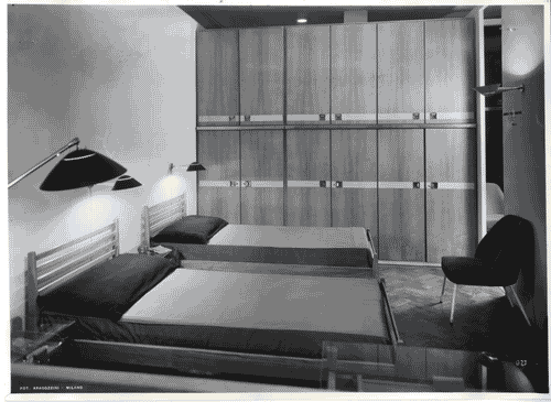 Image for IX Triennale - Abitazione - Alloggio n. 1: appartamento per 4 persone - Camera da letto matrimoniale - Carlo Pagani - Franca Antonioli Helg