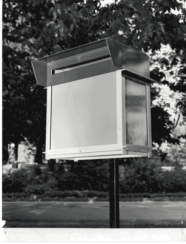 Image for X Triennale - Parco Sempione - Mostra della pubblicità e della estetica stradale - Cassetta postale in ferro
