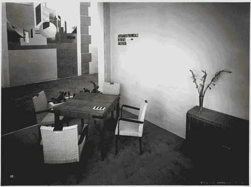 Image for V Triennale - Arti decorative e industriali - La Strada-Mostra d'ambienti moderni - Sala da gioco di una villa di Gherardo Bosio