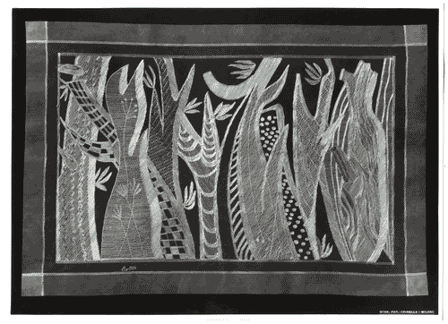 Image for XI Triennale - Mostra delle Produzioni d'arte - Sezione dei pizzi, ricami, alabastri - Striscia ricamata su velo - Leonardo Spreafico