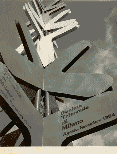 Image for X Triennale - Parco Sempione - Mostra della pubblicità e della estetica stradale - Antenna pubblicitaria in piazza Cadorna - Claudio Conte - Albe Steiner