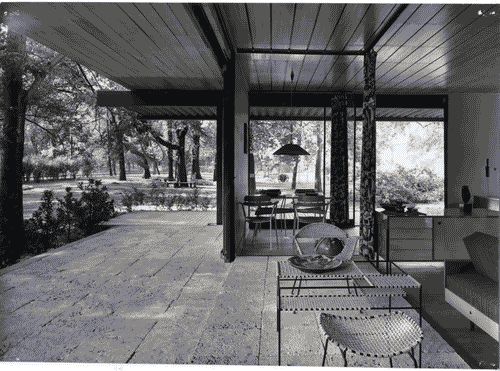 Image for XI Triennale - Parco Sempione - Mostra internazionale dell'abitazione - Alloggio jugoslavo - Terrazza - Mario Antonini - Boris Babic - Niko Kralj