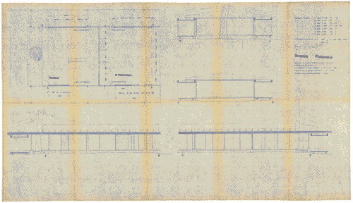 Image for Mostra internazionale dell'abitazione. Alloggio svedese e alloggio finlandese. Indicazione materiali di costruzione