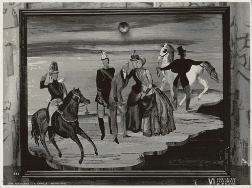 Image for VI Triennale - Sezione dell'E.N.A.P.I. - Mobili di legno - Tarsia di mobiletto scrivania