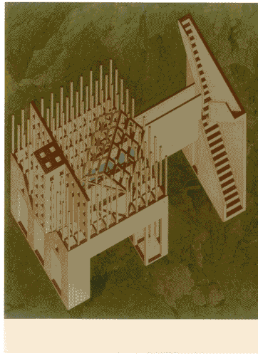 Image for Il progetto domestico - Assonometria de La capanna primitiva di Franco Purini e Laura Thermes