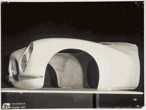 Image for X Triennale - Mostra dell'industrial design - Vettura FIAT 8V - Parte anteriore della carrozzeria
