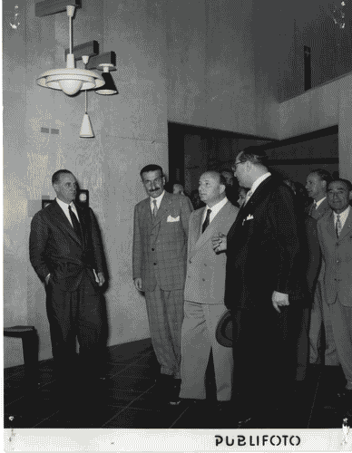 Image for X Triennale - Visita del Presidente del Consiglio dei Ministri, on. Mario Scelba - Ivan Matteo Lombardo - Ugo Zanchetta