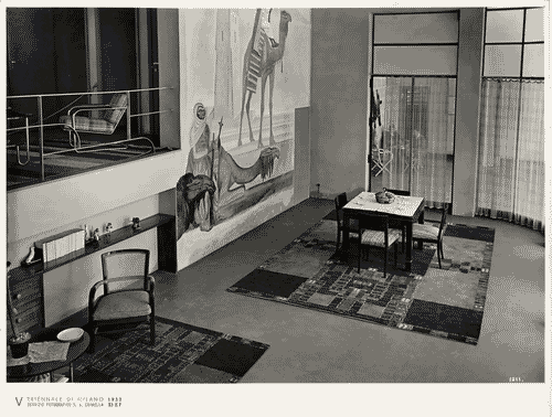 Image for V Triennale - Mostra dell'abitazione - Casa coloniale di Luigi Piccinato - Zona giorno