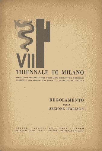 Image for Opuscolo con il "Regolamento della sezione italiana", 8 pagine, con logo di Enrico Ciuti in copertina