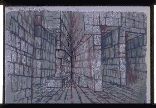 Image for XVI Triennale - Terzo ciclo - Lo spazio audiovisivo - Lo spazio scenografico della televisione italiana - Disegno per scenografia