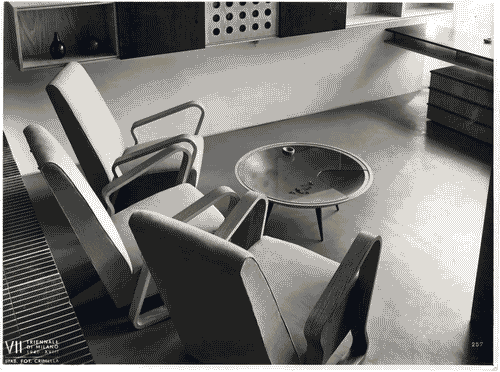 Image for VII Triennale - Mostra dei criteri della casa d'oggi - Locale di studio e soggiorno di Giulio Minoletti