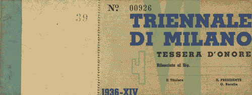 Image for Blocchetto di tessere d'onore, con logo rivisitato