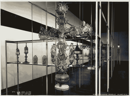 Image for VI Triennale - Mostra dell'antica oreficeria italiana - Vetrina XIV. Oreficerie sacre e croce di S. Francesco di Brescia - Croce processionale