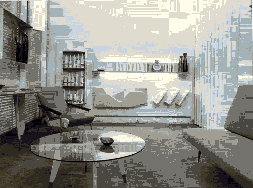 Image for X Triennale - Mostra di ambienti - Abitazione uniambientale - Soggiorno - Gio Ponti - Gian Franco Frattini - Alberto Rosselli - Antonio Fornaroli