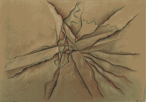 Image for Le città immaginate - Nove progetti per nove città. Sezione progettuale -Roma (La città politica. Il Parlamento e i nuovi ministeri) - Disegno "laforma di Roma" di Franco Purini