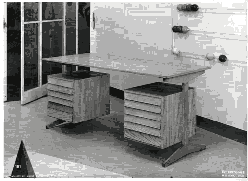 Image for IX Triennale - Istruzione - Arredamento per scuole: cattedra in legno