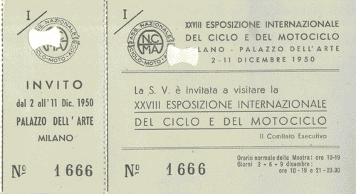 Image for Tessera d'onore per la XXVIII Esposizione Internazionale del Ciclo e del Motociclo