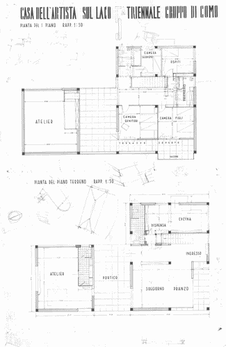 Image for Mostra dell'abitazione. Casa per le vacanze di un artista sul lago. Piano terreno e primo piano
