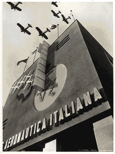 Image for Facciata del Palazzo dell'Arte durante la Mostra dell'aeronautica