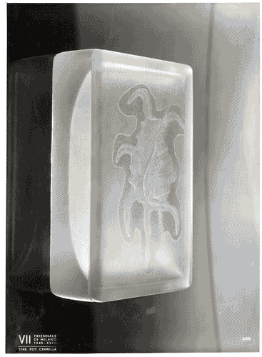 Image for VII Triennale - Mostra dei metalli e dei vetri - Produzione Venini - Scatola in vetro