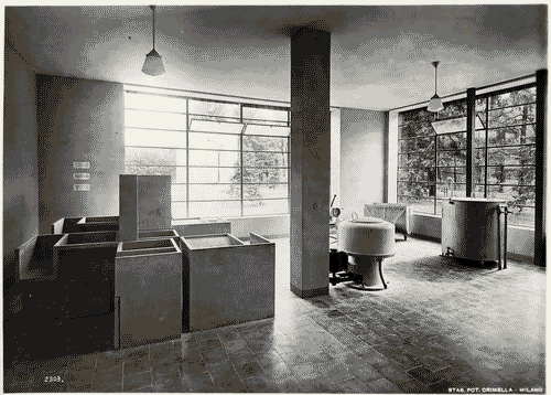 Image for V Triennale - Mostra dell'abitazione - Gruppo di elementi di case popolari di Enrico Griffini e Piero Bottoni - Lavanderia