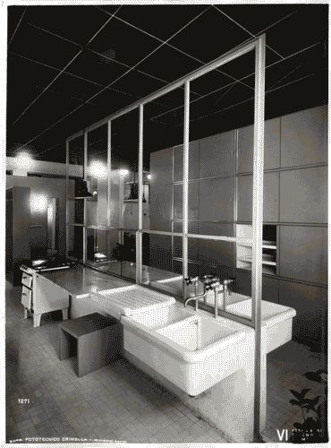 Image for VI Triennale - Padiglione nel parco Sempione. Mostra dell'abitazione - Alloggio n. 2: tipo di alloggio per quattro persone - Cucina