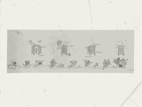 Image for VII Triennale - Mostra dei tessuti e dei ricami - Sezione dei merletti e dei ricami - Disegno per ricamo di Augusto Ambroso e Germana Cattadori