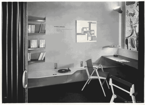 Image for IX Triennale - Abitazione - Alloggio n. 7: elementi di appartamento - Marco Zanuso - Zona studio