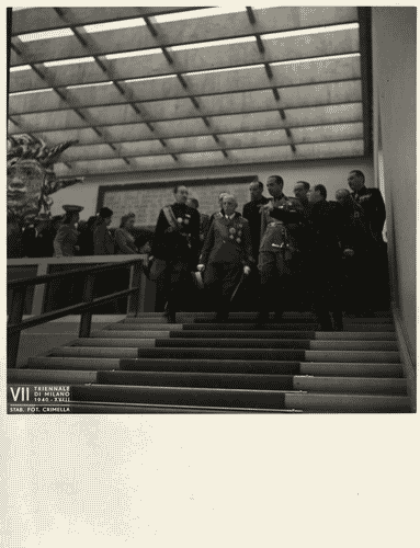 Image for VII Triennale - Inaugurazione - Visita del re d'Italia, Vittorio Emanuele III di Savoia - Giuseppe Bottai - Giuseppe Bianchini - Carlo Alberto Felice