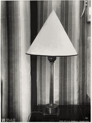 Image for VI Triennale - Sezione dell'E.N.A.P.I. - Metalli vari e smalti - Lampada in ferro battuto