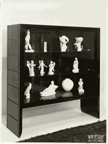 Image for VII Triennale - Galleria dell'arredamento - Seconda parte - Sala di esposizione - Vetrina in mogano