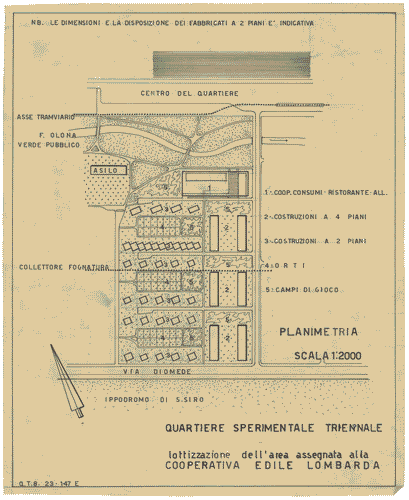 Image for Lottizzazione dell'area assegnata alla Cooperativa edile lombarda