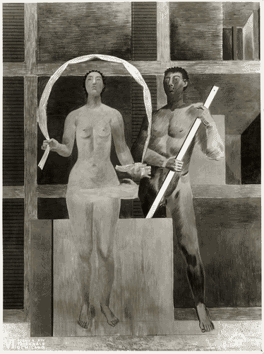 Image for VI Triennale - Ingresso di via Gadio - Giuseppe Pagano - Pittura murale di Enzo Morelli