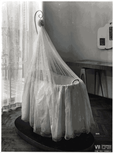 Image for VII Triennale - Mostra dei tessuti e dei ricami - Sezione dei merletti e dei ricami - Culla di Del Soldato Bardi