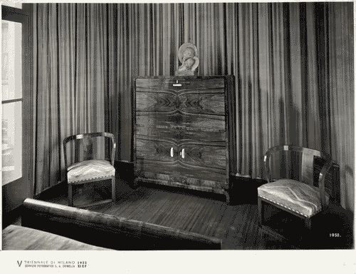 Image for V Triennale - Mostra dell'abitazione - Casa sul golfo di Marcello Canino, Giovanni Battista Ceas, Ferdinando Chiaramonte, Alberto Sanarica - Camerada letto