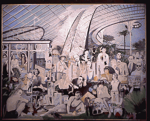 Image for XVI Triennale - Primo ciclo - Il senso della moda - Appunti e immagini per una mappa della moda - Dipinto "Proposta di storia della moda" di Silvio Pasotti