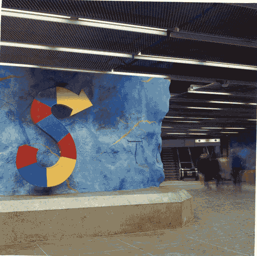 Image for XVII Triennale - Le città del mondo e il futuro delle metropoli - Partecipazioni internazionali - Sezione Svezia - Stoccolma - Decorazione della stazione Stadion della Metropolitana di Stoccolma