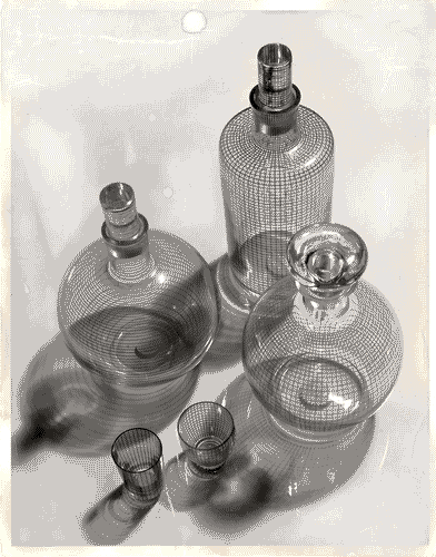 Image for VII Triennale - Opere non realizzate o non esposte - Bottiglie e bicchieriin vetro