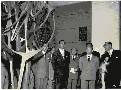 Image for X Triennale - Visita del Presidente del Consiglio dei Ministri, on. Mario Scelba - Ivan Matteo Lombardo