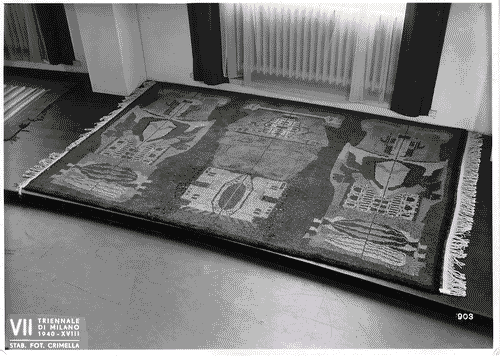 Image for VII Triennale - Mostra dell'E.N.A.P.I. - Tappeti - Tappeto di lana annodato di Enrico Ciuti