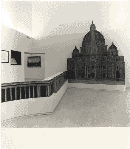 Image for Le città immaginate - Un viaggio in Italia. Sezione storica - Roma (o delle storie sovrapposte) - Modello in scala della luminaria della facciata diSan Pietro di Luigi Vanvitelli