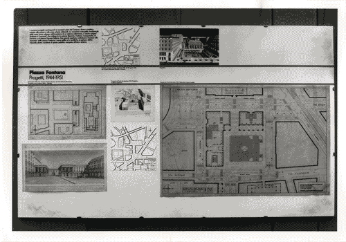 Image for XVI Triennale - Secondo ciclo - Catasto del disegno - Giuseppe de Finetti, progetti 1920-1951 - Pannello con il progetto per piazza Fontana a Milano
