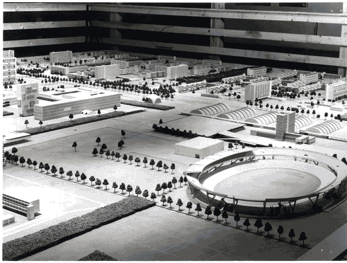 Image for XI Triennale - Mostra Internazionale di Architettura moderna - Seconda parte: quartiere - Il Quartiere dal 1930 ad oggi - Modello di un quartiere residenziale di Rotterdam di Jacob Berend Bakema